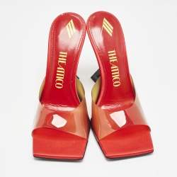 The Attico Red/Yellow Degrade PVC Cheope Mules Size 39