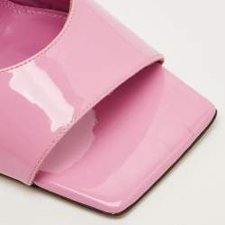 مملوكة مسبقًا صندل سلايد كعب عريض ساتان بنفسجي من ذا أتيكو ديفون مقاس 37