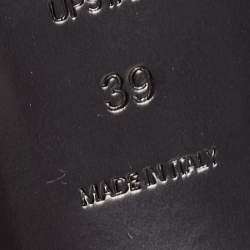 Pre Owned The Attico Brown Leather Slingback Sandals Size 39