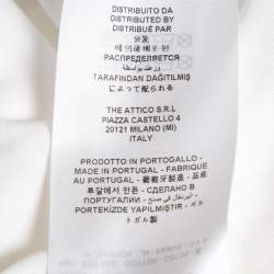 Pre Owned The Attico White Cotton Jersey Tank Top XXS