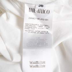 Pre Owned The Attico White Cotton Jersey Tank Top XXS
