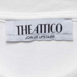 Pre Owned The Attico White Cotton Jersey Tank Top XXS