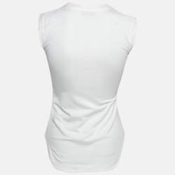 Pre Owned The Attico White Cotton Jersey Tank Top XXS