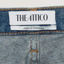 Pre Owned The Attico Blue Washed Denim Distressed Jeans S Waist 27"