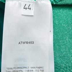 Pre Owned The Attico Green Iconic Karolina Crystal Velvet Mini Dress M