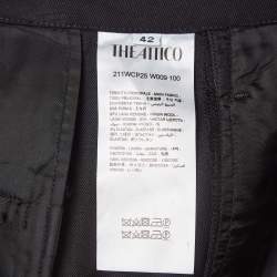 Pre Owned The Attico Black Gabardine Formal Trousers M