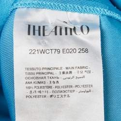 Pre Owned The Attico Blue Buttoned Front Shirt S