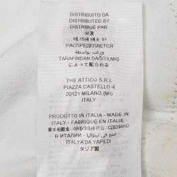 Pre Owned The Attico Blue Lula Denim Mini Skirt S