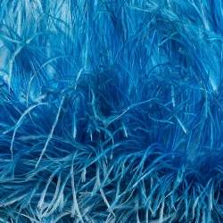 Pre Owned The Attico Blue Faux Feather Halter Neck Top M