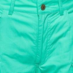 Pre Owned The Attico Green Cotton Cargo Pants S