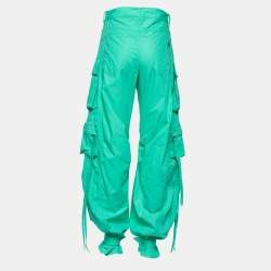 Pre Owned The Attico Green Cotton Cargo Pants S