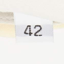 Pre Owned The Attico Pastel Yellow Stretch Crepe Straight Leg Trousers M