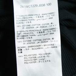 Pre Owned The Attico Black Snap Button Strap Detail Rib Knit Tank Top S