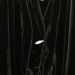 The Attico Black Synthetic Open Front Dress S