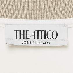 The Attico White Cotton Delice Polo T-Shirt M