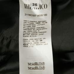 Pre Owned The Attico Black Wool Gabardine Tailored Blazer XS