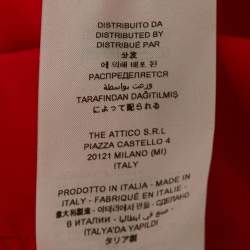 Pre Owned The Attico Red Cotton Chemisier Mini Dress S