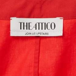 Pre Owned The Attico Red Cotton Chemisier Mini Dress S