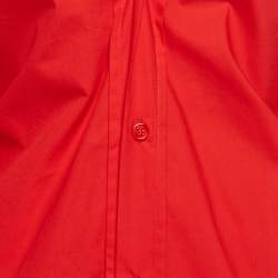 Pre Owned The Attico Red Cotton Chemisier Mini Dress S