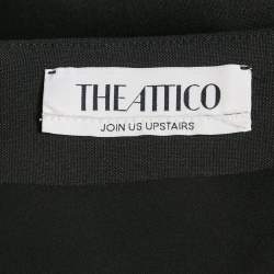 Pre Owned The Attico Black Crepe Stud Detail Mini Dress M