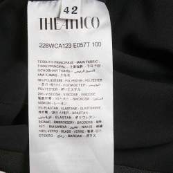 Pre Owned The Attico Black Crepe Stud Detail Mini Dress M