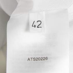 Pre Owned The Attico Black/White Animal Print Crepe Top M