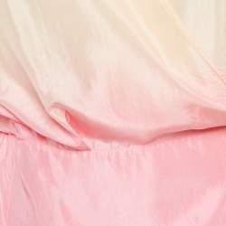 Pre Owned The Attico Multicolor Ombre Wrap Around Mini Dress S