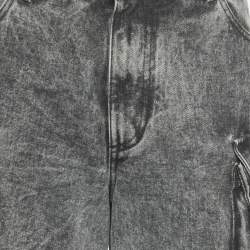 مملوكة مسبقًا {"name_ar": "ذا أتيكو جينز قطن رمادي بكارجو مقاس متوسط خصر 29 بوصة"}