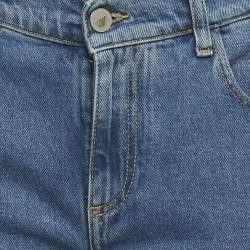 Pre Owned The Attico Blue Denim Slit Jeans S/Waist 27"