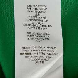 Pre Owned The Attico Green Satin Mini Dress M
