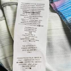 Pre Owned The Attico Multicolor Jersey Jamie High-Rise Stirrup Leggings S