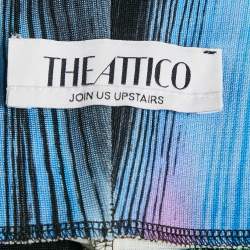 Pre Owned The Attico Multicolor Jersey Jamie High-Rise Stirrup Leggings S