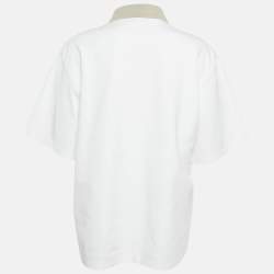 Pre Owned The Attico White Jersey Oversized T-Shirt S