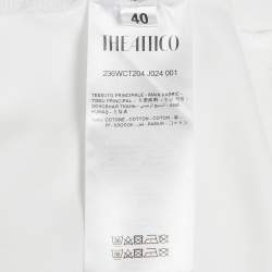 Pre Owned The Attico White Jersey Oversized T-Shirt S