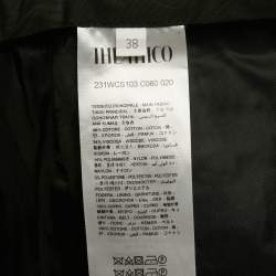 مملوكة مسبقًا The Attico Black White/Black Zebra Jacquard Wrap Mini Skirt S