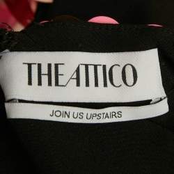 Pre Owned فساتان أتيكو ترتر زهري غير متماثل قصير مقاس صغير - سمول