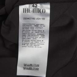 Pre Owned The Attico Black Jersey Laurie T-Shirt M