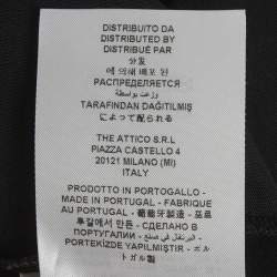 Pre Owned بلوزة أتيكو أسود جيرسي مربطة مقاس صغير (سمول)