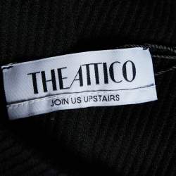 Pre Owned The Attico Black Cotton Jamie Stirrup Leggings S