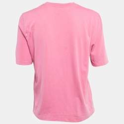 Pre Owned The Attico Pink Cotton T-Shirt S