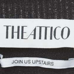 The Attico Black Open Back Wool Knit Dress M
