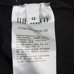 The Attico Black Open Back Wool Knit Dress M