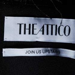 Pre Owned The Attico Black Fringed Midi Skirt S