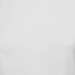 Pre Owned The Attico White Cotton Knit V-Neck T-Shirt S