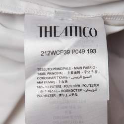 Pre Owned The Attico Brown Elon Camouflage Print Synthetic Sweatpants M