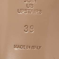 Pre Owned The Attico Green Satin Venus Ankle Wrap Pumps Size 39