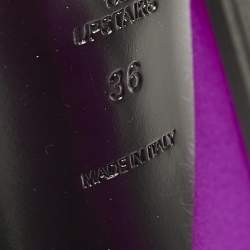 The Attico Fuchsia Satin Devon Sandals Size 36