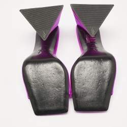 The Attico Fuchsia Satin Devon Sandals Size 36