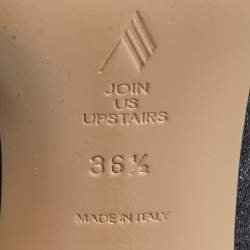 The Attico Grey Denim Sienna Knee Length Boots Size 36.5