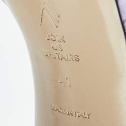 Pre Owned The Attico Light Purple Satin Devon Slide Sandals Size 41